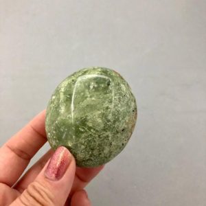 Shop Chrysoprase Shapes! Chrysoprase Palm Stone | Natural genuine stones & crystals in various shapes & sizes. Buy raw cut, tumbled, or polished gemstones for making jewelry or crystal healing energy vibration raising reiki stones. #crystals #gemstones #crystalhealing #crystalsandgemstones #energyhealing #affiliate #ad