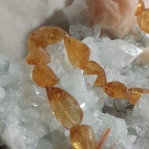 Shop Citrine Chip & Nugget Beads! Citrine Hand Carved Freeform Nugget Beads 15 Inch Strand 86.3 Grams Orange Citrine Nugget Beads Natural Citrine Stones Semi Precious Stones | Natural genuine chip Citrine beads for beading and jewelry making.  #jewelry #beads #beadedjewelry #diyjewelry #jewelrymaking #beadstore #beading #affiliate #ad