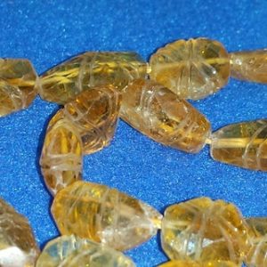 Shop Citrine Chip & Nugget Beads! Citrine Hand Carved Freeform Nugget Beads 15 Inch Strand 43.7 Grams Orange Citrine Nugget Beads Natural Citrine Stones Semi Precious Stones | Natural genuine chip Citrine beads for beading and jewelry making.  #jewelry #beads #beadedjewelry #diyjewelry #jewelrymaking #beadstore #beading #affiliate #ad