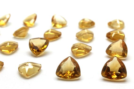 Citrine Gemstone,trillion Gemstone,triangle Gemstone,loose Stones,semiprecious Stones,quartz Wholesale,bulk Gems - Aa Quality - 1 Pc