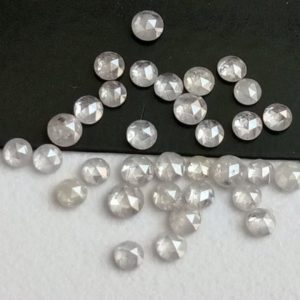 Shop Diamond Cabochons! 1.5-2mm Light Grey Rose Cut Diamond, Rare Natural Rose Cut Diamond Cabochon, Loose Faceted Diamond Jewelry (2PC To 10 PCS Options)-PUSPD173 | Natural genuine stones & crystals in various shapes & sizes. Buy raw cut, tumbled, or polished gemstones for making jewelry or crystal healing energy vibration raising reiki stones. #crystals #gemstones #crystalhealing #crystalsandgemstones #energyhealing #affiliate #ad