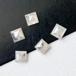 Shop Diamond Cabochons! White Diamond, 2.5-2.6mm NATURAL Diamonds, Square Princess Flat Back Faceted White Diamond For Engagement Ring, 1pc-PPD55 | Natural genuine stones & crystals in various shapes & sizes. Buy raw cut, tumbled, or polished gemstones for making jewelry or crystal healing energy vibration raising reiki stones. #crystals #gemstones #crystalhealing #crystalsandgemstones #energyhealing #affiliate #ad