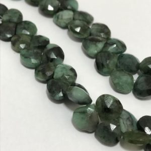 Shop Emerald Faceted Beads! 8 – 9 mm Emerald Faceted Hearts Gemstone Beads Strand Sale / Semi Precious Stone Beads / Emerald Hearts / Faceted Emerald Beads / Wholesale | Natural genuine faceted Emerald beads for beading and jewelry making.  #jewelry #beads #beadedjewelry #diyjewelry #jewelrymaking #beadstore #beading #affiliate #ad