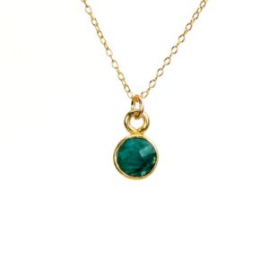 Shop Emerald Necklaces! Tiny green emerald necklace, may birthstone jewelry, layering necklace, crystal necklace, green gemstone jewelry, gold bezel emerald | Natural genuine Emerald necklaces. Buy crystal jewelry, handmade handcrafted artisan jewelry for women.  Unique handmade gift ideas. #jewelry #beadednecklaces #beadedjewelry #gift #shopping #handmadejewelry #fashion #style #product #necklaces #affiliate #ad