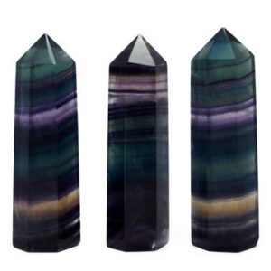 Shop Fluorite Points & Wands! 1 Rainbow Fluorite Crystal Obelisk  (80-85mm) – Natural Tower Generator Point – Healing Crystal – High Quality | Natural genuine stones & crystals in various shapes & sizes. Buy raw cut, tumbled, or polished gemstones for making jewelry or crystal healing energy vibration raising reiki stones. #crystals #gemstones #crystalhealing #crystalsandgemstones #energyhealing #affiliate #ad