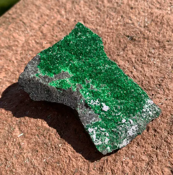 Russian Uvarovite Crystal Cluster - Green Garnet - Raw Mineral Specimen - Natural Stone - Healing Crystal- Meditation Stone- Collectible 41g