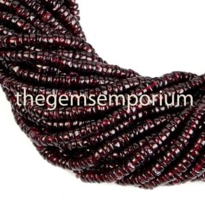 Shop Garnet Rondelle Beads! Garnet Tyre Beads, 4-5MM Garnet Smooth Tyre Shape Beads, Garnet Tyre Shape Beads, Garnet Plain Beads, Garnet Fancy Shape Beads | Natural genuine rondelle Garnet beads for beading and jewelry making.  #jewelry #beads #beadedjewelry #diyjewelry #jewelrymaking #beadstore #beading #affiliate #ad