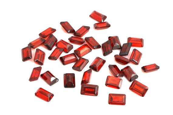 Aa Quality Garnet,rectangle Garnet,semiprecious Gemstones,emerald Cut Garnet,7x11mm Rectangular,loose Gemstones Sale,red Garnet Stone