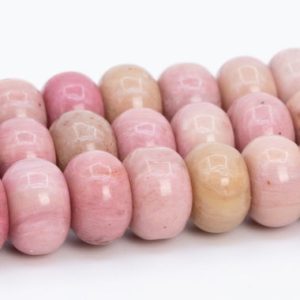 Haitian Flower Rhodonite Beads Grade AAA Genuine Natural Gemstone Rondelle Loose Beads 6x4MM 8x5MM Bulk Lot Options | Natural genuine rondelle Rhodonite beads for beading and jewelry making.  #jewelry #beads #beadedjewelry #diyjewelry #jewelrymaking #beadstore #beading #affiliate #ad