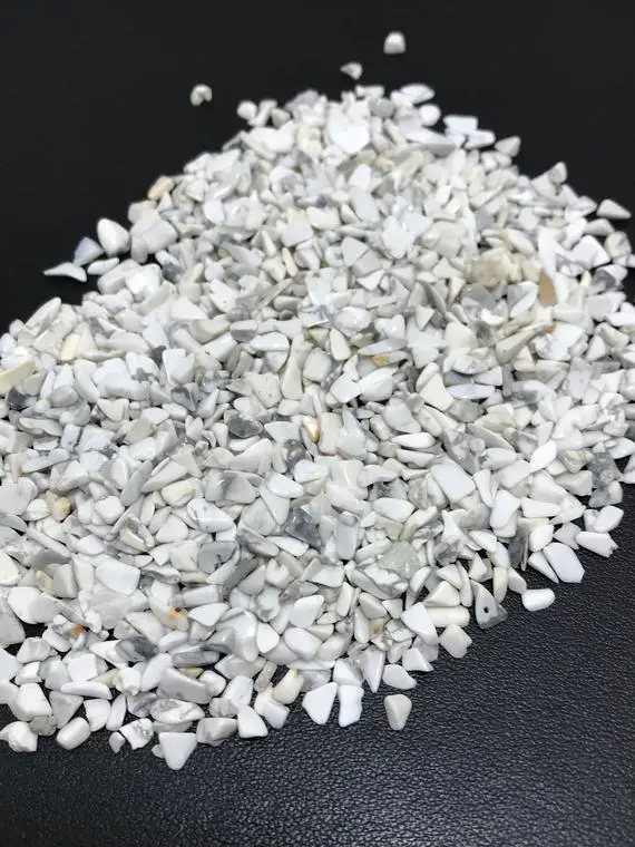 50 Grams Natural White Howlite Loose Undrilled Chips Beads, 2.5mm To 5mm, Rare Beads, Undrilled Beads, Gemstone Beads, Semiprecious Beads