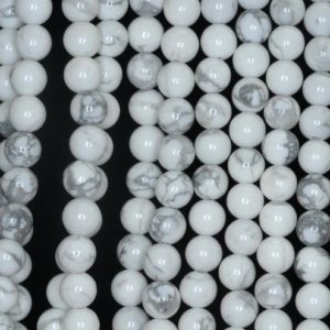Shop Howlite Round Beads! 6mm Howlite Gemstone  Grade AA Round Beads 15.5 inch Full Strand (90189305-678) | Natural genuine round Howlite beads for beading and jewelry making.  #jewelry #beads #beadedjewelry #diyjewelry #jewelrymaking #beadstore #beading #affiliate #ad