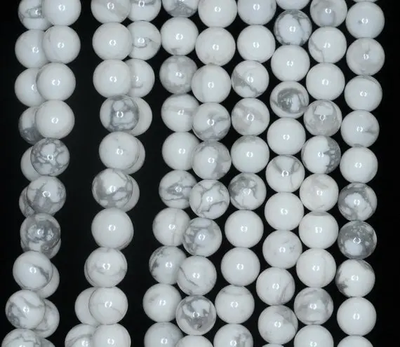 6mm Howlite Gemstone  Grade Aa Round Beads 15.5 Inch Full Strand (90189305-678)