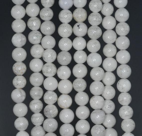 6mm  Howlite Gemstone Round Loose Beads 15.5 Inch Full Strand (90184793-a128)