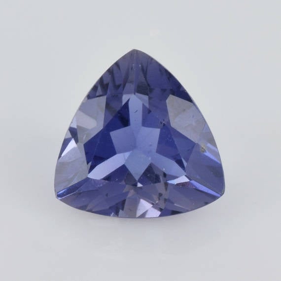 Blue Iolite 1.35 Carat Trillion 8mm Loose Gemstone - Aaa+ Grade Faceted Cut - Ideal For Iolite Rings And Pendants Jewelry