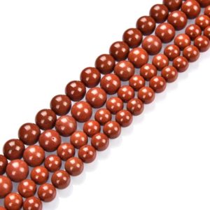 Shop Red Jasper Round Beads! U Pick 1 Strand/15" Natural Grade A Red Jasper Healing Gemstone 4mm 6mm 8mm 10mm Round Beads for Bracelet Necklace Earrings Jewelry Making | Natural genuine round Red Jasper beads for beading and jewelry making.  #jewelry #beads #beadedjewelry #diyjewelry #jewelrymaking #beadstore #beading #affiliate #ad