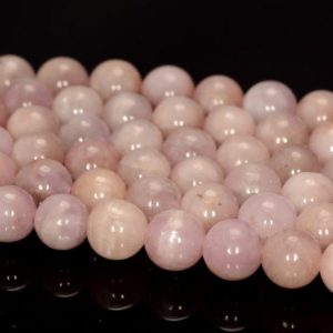 Shop Kunzite Round Beads! 7mm Genuine Kunzite Gemstone Grade A Pink Round Loose Beads 7.5 inch Half Strand (80005537-470) | Natural genuine round Kunzite beads for beading and jewelry making.  #jewelry #beads #beadedjewelry #diyjewelry #jewelrymaking #beadstore #beading #affiliate #ad