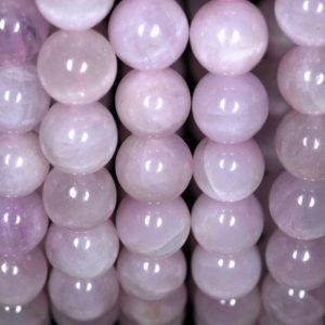 Shop Kunzite Round Beads! 8mm Natural Kunzite Gemstone Grade AA Lavender Light Pink Purple Round Loose Beads 7.5 inch Half Strand (80000832-217) | Natural genuine round Kunzite beads for beading and jewelry making.  #jewelry #beads #beadedjewelry #diyjewelry #jewelrymaking #beadstore #beading #affiliate #ad