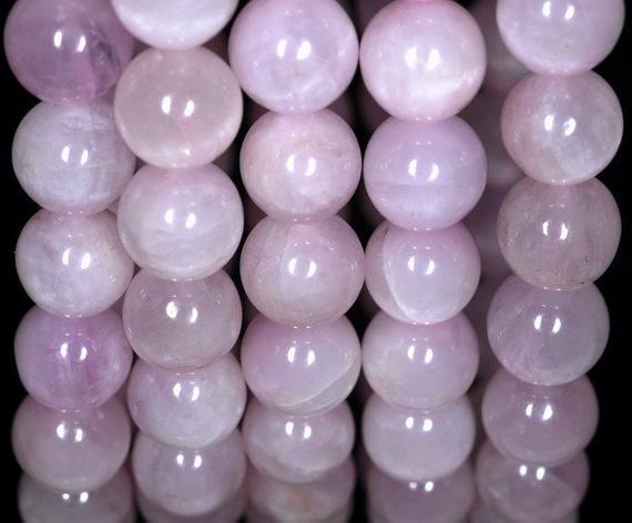 8mm Natural Kunzite Gemstone Grade Aa Lavender Light Pink Purple Round Loose Beads 7.5 Inch Half Strand (80000832-217)