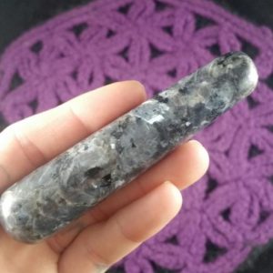 Larvikite Massage Wand Polished Carving Flashy Crystals Magick Stones Moonchild Starseed carved labradorite | Natural genuine stones & crystals in various shapes & sizes. Buy raw cut, tumbled, or polished gemstones for making jewelry or crystal healing energy vibration raising reiki stones. #crystals #gemstones #crystalhealing #crystalsandgemstones #energyhealing #affiliate #ad