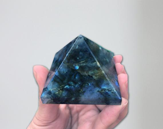Large Labradorite Crystal Pyramid 2 Inches (50mm)