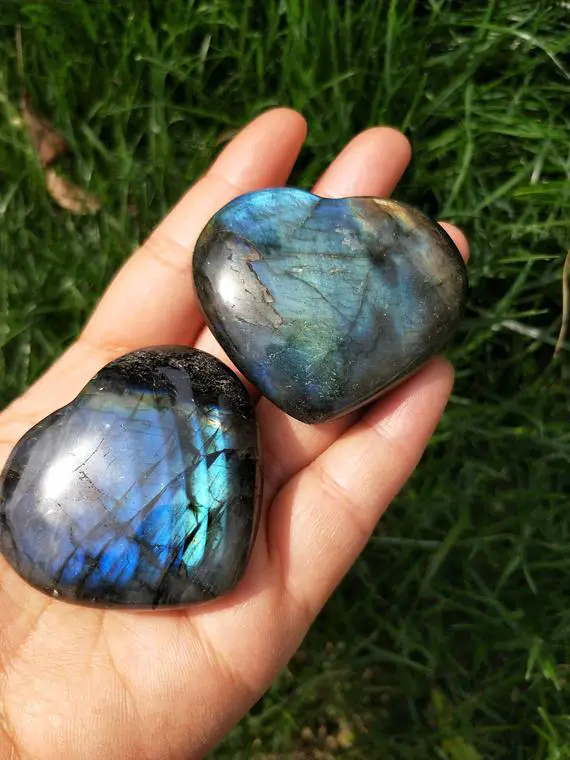 Large Labradorite Heart 50-60mm