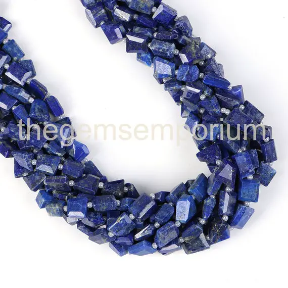 5x6-7x8mm Lapis Lazuli Faceted Nugget Beads, Lapis Lazuli Nuggets, Gemstone Beads, Lapis Lazuli Nugget Beads ,lapis Lazuli Wholesale Beads