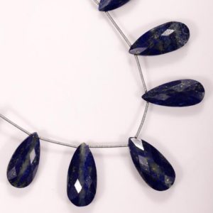 Shop Lapis Lazuli Bead Shapes! Lapis Lazuli Gemstones Lapis briolette pear shape stone gemstone beads strand blue gemstone beads for jewelry making, 7.5" lapis strand | Natural genuine other-shape Lapis Lazuli beads for beading and jewelry making.  #jewelry #beads #beadedjewelry #diyjewelry #jewelrymaking #beadstore #beading #affiliate #ad