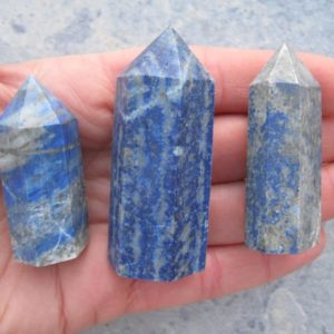 Shop Lapis Lazuli Points & Wands! ONE (1) Lapis Lazuli Point, Matte Polished Gemstone Tower, Obelisk Mineral Specimen, Meditation Stone, Reiki, 2 – 3 inches 50mm – 75mm | Natural genuine stones & crystals in various shapes & sizes. Buy raw cut, tumbled, or polished gemstones for making jewelry or crystal healing energy vibration raising reiki stones. #crystals #gemstones #crystalhealing #crystalsandgemstones #energyhealing #affiliate #ad