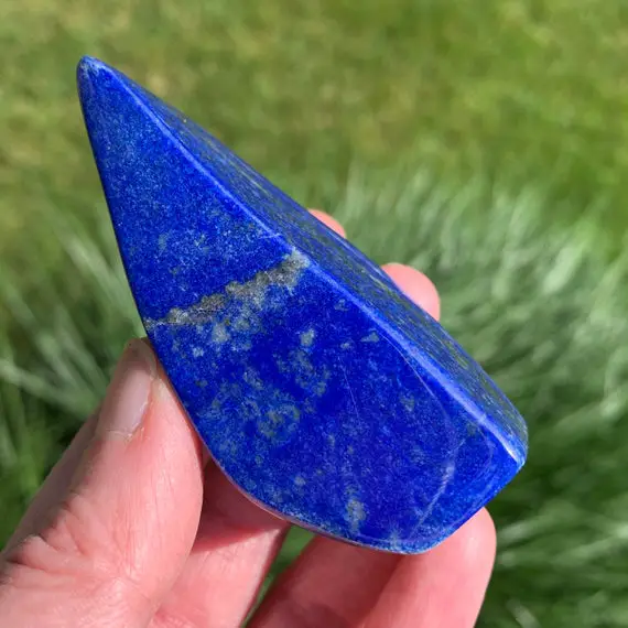 3.1" Lapis Lazuli Freeform - Self-standing Crystal - Polished - Meditation Stone- Collectible - Display/decor- Altar Stone- From Afghanistan