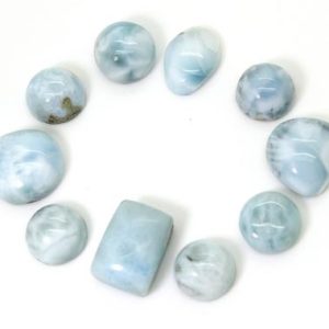 Shop Larimar Chip & Nugget Beads! Natural Larimar Cabochon – 10 pcs Chips Rock Stone Gemstone Variety Tear Drop Shape Beads for Ring Necklace Pendant Jewelry Making – PGL48 | Natural genuine chip Larimar beads for beading and jewelry making.  #jewelry #beads #beadedjewelry #diyjewelry #jewelrymaking #beadstore #beading #affiliate #ad