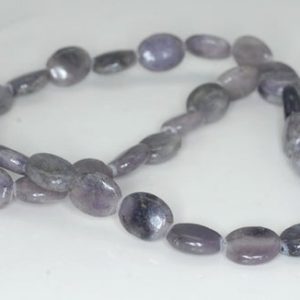 Shop Lepidolite Bead Shapes! 10X8mm Light Purple Lepidolite Gemstone Grade AB Oval Loose Beads 16 inch Full Strand (90188431-658) | Natural genuine other-shape Lepidolite beads for beading and jewelry making.  #jewelry #beads #beadedjewelry #diyjewelry #jewelrymaking #beadstore #beading #affiliate #ad