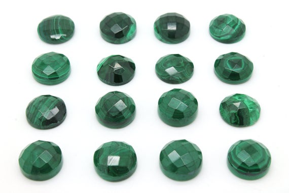 Malachite Cabochons,gemstone Cabochons,faceted Gemstones,faceted Cabochons,checkercut Gems,semiprecious Loose Gems,aa Quality - 1 Stone