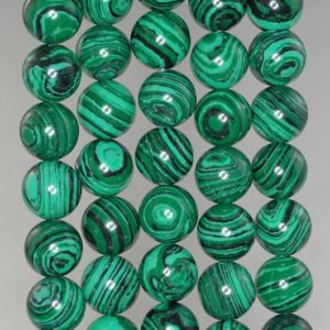 Shop Malachite Round Beads! 6mm Hedge Mazes Green Malachite Gemstone Grade A Round 6mm Loose Beads 16 inch Full Strand (90114643-204) | Natural genuine round Malachite beads for beading and jewelry making.  #jewelry #beads #beadedjewelry #diyjewelry #jewelrymaking #beadstore #beading #affiliate #ad