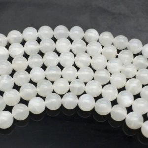 Shop Moonstone Round Beads! 8mm Natural White Moonstone Beads, Round Gemstone Beads, Wholesale Beads | Natural genuine round Moonstone beads for beading and jewelry making.  #jewelry #beads #beadedjewelry #diyjewelry #jewelrymaking #beadstore #beading #affiliate #ad