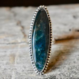 Shop Moss Agate Rings! US SIZE 6.5 – Moss Agate ring , moss agate ring , 925 sterling silver , agate gemstone silver ring , women jewellery gift #B6 | Natural genuine Moss Agate rings, simple unique handcrafted gemstone rings. #rings #jewelry #shopping #gift #handmade #fashion #style #affiliate #ad