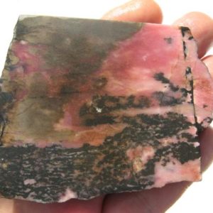 Shop Raw & Rough Rhodonite Stones! Natural Rhodonite Slab (80x68x6.4mm) Rhodonite Lapidary cabbing rough slab. | Natural genuine stones & crystals in various shapes & sizes. Buy raw cut, tumbled, or polished gemstones for making jewelry or crystal healing energy vibration raising reiki stones. #crystals #gemstones #crystalhealing #crystalsandgemstones #energyhealing #affiliate #ad