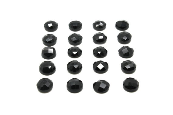 Onyx Cabochons,faceted Cabochons,gemstone Cabochons,semiprecious Cabochons,black Onyx,black Cabochons,round Cabochons,aa Quality