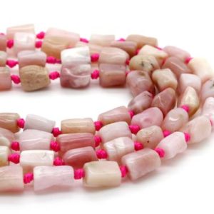Shop Opal Chip & Nugget Beads! Natural Pink Opal Stone, Smooth Pink Opal Chips Rough Cut Nugget Tube Natural Gemstone Assorted Size Loose Beads – PGS165 | Natural genuine chip Opal beads for beading and jewelry making.  #jewelry #beads #beadedjewelry #diyjewelry #jewelrymaking #beadstore #beading #affiliate #ad