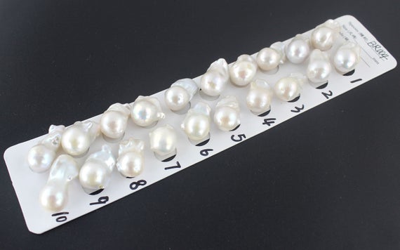 14-17mmx23-28mm Natural Baroque Pearl Bead,freedom White Flameball Pearls,loose Pearl For Making Freshwater Pearl Pendant/earring--fp004