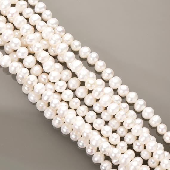 Natural Freshwater Pearl Beads, Pearl Matte Finish Beads, Pearl Rondelle Shape Beads, Pearl For Jewelry Making, Pearl Gemstone Beads