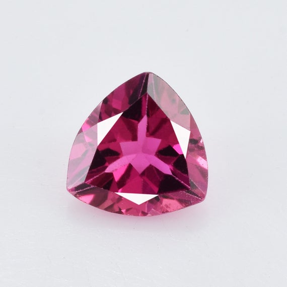Natural Pink Tourmaline 7x7x3.8 Mm Faceted Cut Trillion 1.07 Cts 1 Piece Loose Gemstone - 100% Natural Pink Tourmaline Gemstone - Tupnk-1142