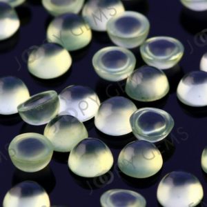 Shop Prehnite Stones & Crystals! Prehnite Cabochon 4mm Round – per stone | Natural genuine stones & crystals in various shapes & sizes. Buy raw cut, tumbled, or polished gemstones for making jewelry or crystal healing energy vibration raising reiki stones. #crystals #gemstones #crystalhealing #crystalsandgemstones #energyhealing #affiliate #ad