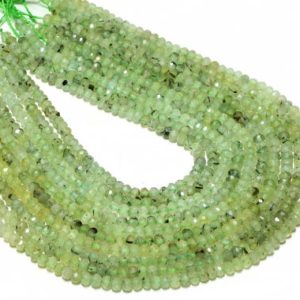Shop Prehnite Faceted Beads! Prehnite beads,Faceted Rondelles,gemstone beads,green beads,birthstone beads,semiprecious beads,prehnite jewelry – 16" Strand | Natural genuine faceted Prehnite beads for beading and jewelry making.  #jewelry #beads #beadedjewelry #diyjewelry #jewelrymaking #beadstore #beading #affiliate #ad