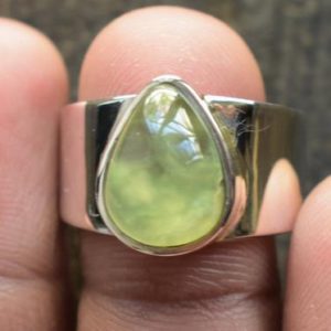 Shop Prehnite Rings! prehnite mens ring,925 silver ring,natural prehnite ring,mens ring,unisex ring,mens prehnite ring,green prehnite ring,prehnite gemstone ring | Natural genuine Prehnite mens fashion rings, simple unique handcrafted gemstone men's rings, gifts for men. Anillos hombre. #rings #jewelry #crystaljewelry #gemstonejewelry #handmadejewelry #affiliate #ad