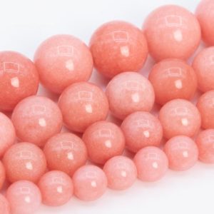 Quartz Beads Coral Pink Color Grade AAA Gemstone Round Loose Beads 6MM 8MM 10MM 12MM Bulk Lot Options | Natural genuine round Quartz beads for beading and jewelry making.  #jewelry #beads #beadedjewelry #diyjewelry #jewelrymaking #beadstore #beading #affiliate #ad