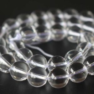 Natural Crystal Quartz Smooth and Round Stone Beads,4mm/6mm/8mm/10mm/12mm Quartz Beads Bulk Supply,15 inches one starand | Natural genuine round Quartz beads for beading and jewelry making.  #jewelry #beads #beadedjewelry #diyjewelry #jewelrymaking #beadstore #beading #affiliate #ad
