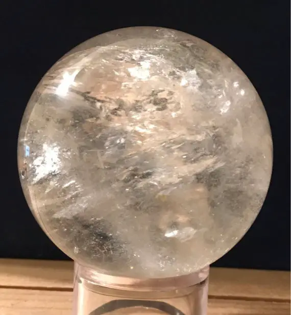 Clear Quartz Sphere, Rainbow Clear Quartz Crystal Premium Gemstone Sphere, Crystal Sphere, 65 Mm, Healing Stone, Healing Crystal