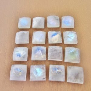 Rainbow Moonstone Faceted Cabochon,square gemstone,square cabochon,faceted gemstone,gemstone cabochon,white stone – AA Quality | Natural genuine stones & crystals in various shapes & sizes. Buy raw cut, tumbled, or polished gemstones for making jewelry or crystal healing energy vibration raising reiki stones. #crystals #gemstones #crystalhealing #crystalsandgemstones #energyhealing #affiliate #ad