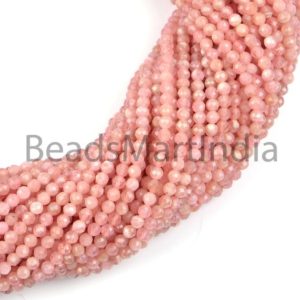 Shop Rhodochrosite Faceted Beads! Rhodochrosite Faceted Rondelle 2.5-2.75MM Beads, Rhodochrosite Rondelle Beads, Rhodochrosite Beads, Rhodochrosite Faceted Beads, | Natural genuine faceted Rhodochrosite beads for beading and jewelry making.  #jewelry #beads #beadedjewelry #diyjewelry #jewelrymaking #beadstore #beading #affiliate #ad