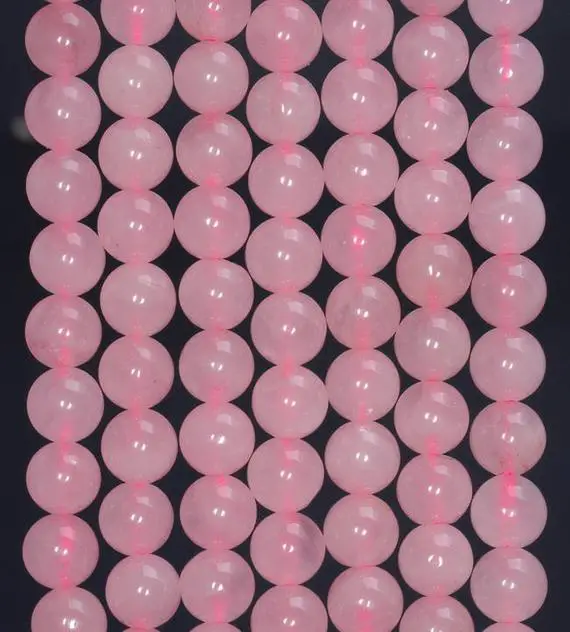 4mm Rose Quartz Gemstone Pink Round Loose Beads 15 Inch Full Strand (80004983-75)